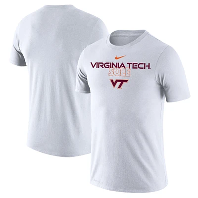 Nike  White Virginia Tech Hokies 2023 On Court Bench T-Shirt