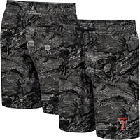 Men's Colosseum Charcoal Texas Tech Red Raiders Realtree Aspect Ohana Swim Shorts