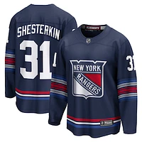 Men's Fanatics Igor Shesterkin Navy New York Rangers Alternate Premier Breakaway Player Jersey