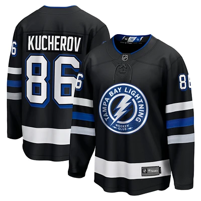 Men's Fanatics Nikita Kucherov Black Tampa Bay Lightning Alternate Premier Breakaway Player Jersey