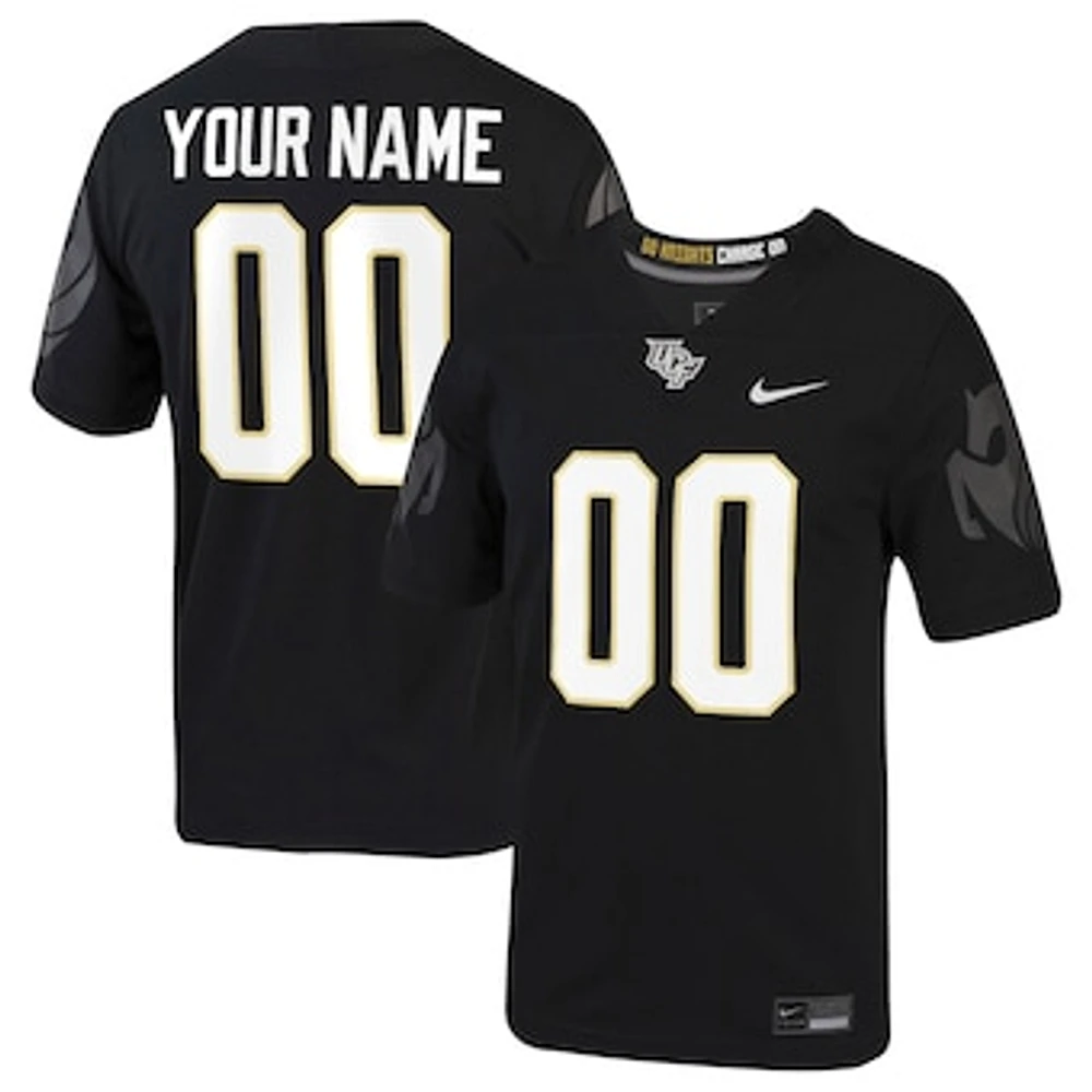 Men's Nike  Black UCF Knights Football Custom Game Jersey