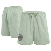 Men's Pro Standard Green Edmonton Oilers Neutral Woven Shorts