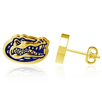 Dayna Designs Florida Gators Gold-Plated Enamel Post Earrings