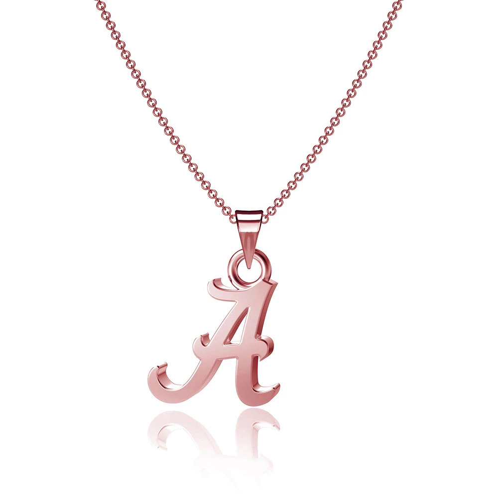 Dayna Designs Alabama Crimson Tide Rose Gold Pendant Necklace