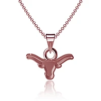 Dayna Designs Texas Longhorns Rose Gold Pendant Necklace