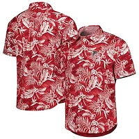 Men's Tommy Bahama Red Atlanta Falcons Aqua Lush Full-Button Shirt