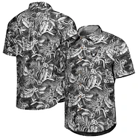 Men's Tommy Bahama Black Las Vegas Raiders Aqua Lush Full-Button Shirt