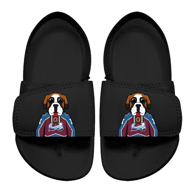 Toddler ISlide Black Colorado Avalanche Mascot Slide Sandals