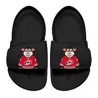 Toddler ISlide Black Carolina Hurricanes Mascot Slide Sandals