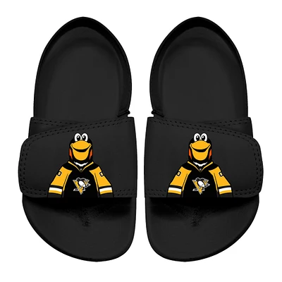 Toddler ISlide Black Pittsburgh Penguins Mascot Slide Sandals