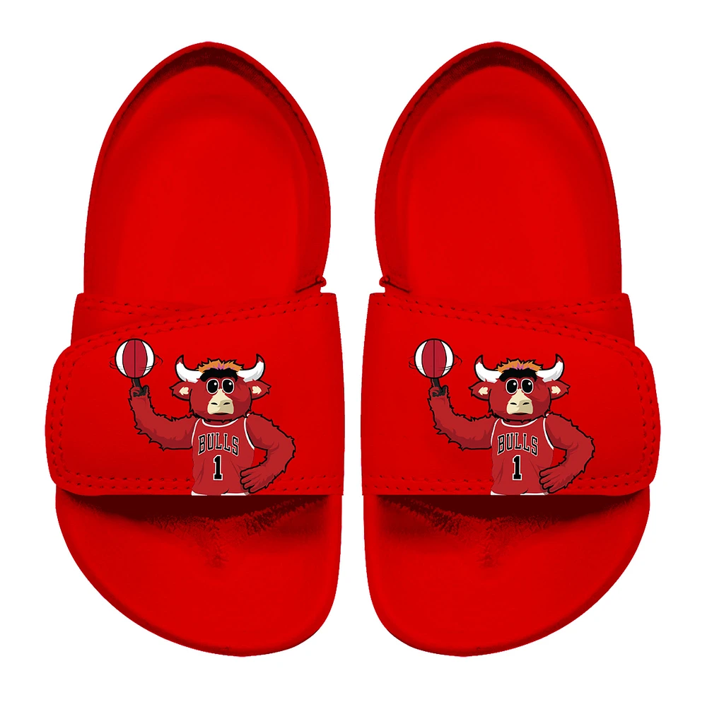 Toddler ISlide Red Chicago Bulls Mascot Slide Sandals