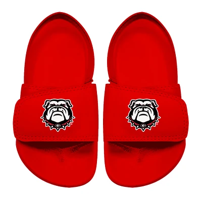 Toddler ISlide Red Georgia Bulldogs Mascot Slide Sandals