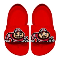 Toddler ISlide Red Ohio State Buckeyes Mascot Slide Sandals