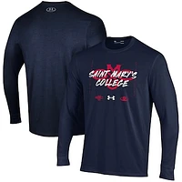 Youth Under Armour  Navy Saint Mary's Gaels 2023 On Court Bench Unity Long Sleeve T-Shirt