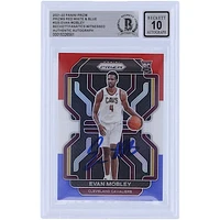 Evan Mobley Cleveland Cavaliers Autographed 2021-22 Panini Prizm Red White & Blue #325 Beckett Fanatics Witnessed Authenticated 10 Rookie Card