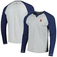 Men's johnnie-O Navy/Heather Gray Boston Red Sox Alsen Raglan Long Sleeve T-Shirt