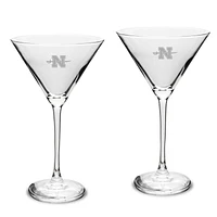 Nicholls State Colonels Two-Piece Traditional 10oz. Martini Glass Set