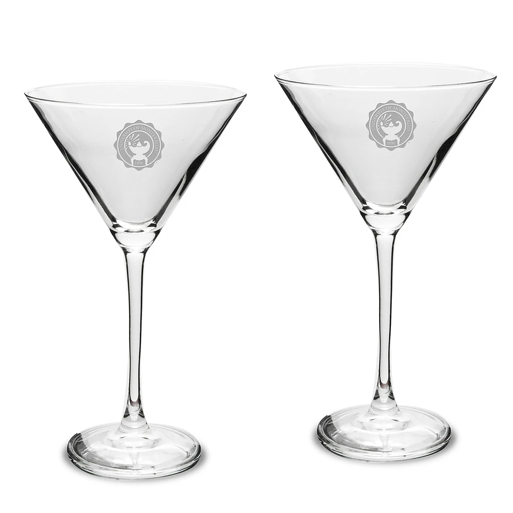 Montevallo Falcons Two-Piece Traditional 10oz. Martini Glass Set