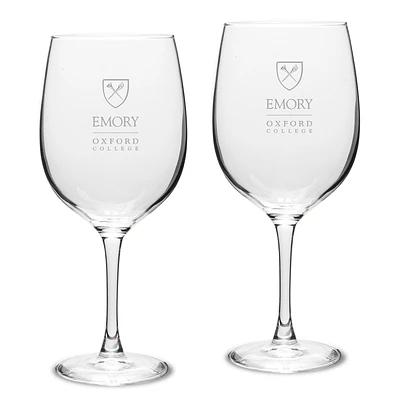 Oxford College Two-Piece 19oz. Traditional Red Wine Glass Set