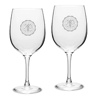 Oakwood University Ambassadors Two-Piece 19oz. Traditional Red Wine Glass Set