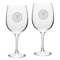 Oakwood University Ambassadors Two-Piece 19oz. Traditional Red Wine Glass Set