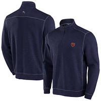 Men's Tommy Bahama Navy Chicago Bears Big & Tall Tobago Bay Half-Zip Sweatshirt