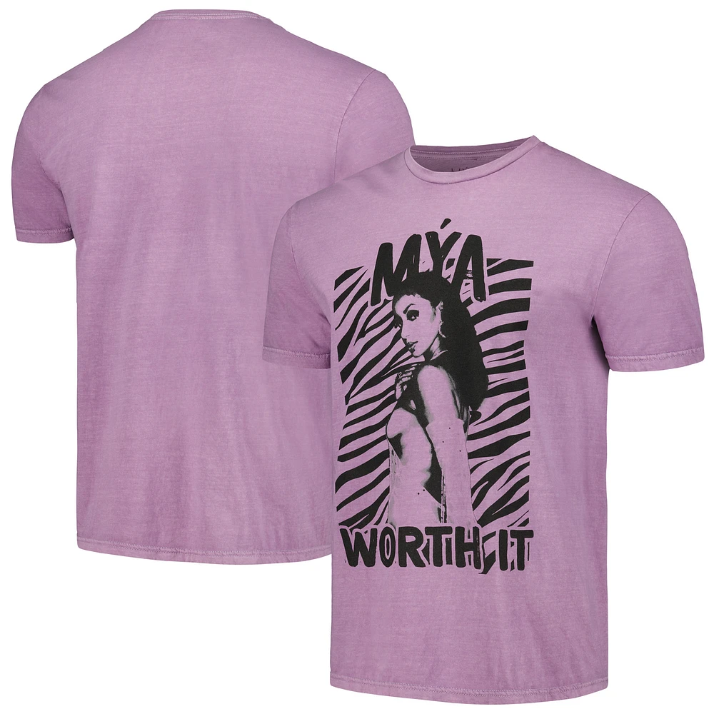 Men's Purple Mya Washed Graphic T-Shirt