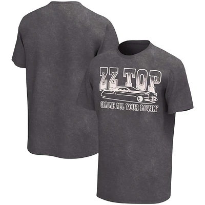 Men's Charcoal ZZ Top Gimme All Your Lovin' Washed Graphic T-Shirt