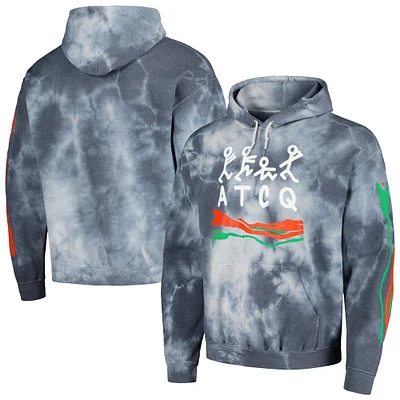 Men's Navy A Tribe Called Quest Washed Stick Figure Pullover Hoodie