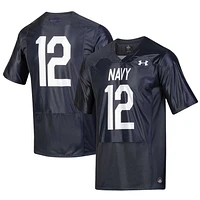 Men's Under Armour #12 Navy Midshipmen Silent Service Replica Football Jersey