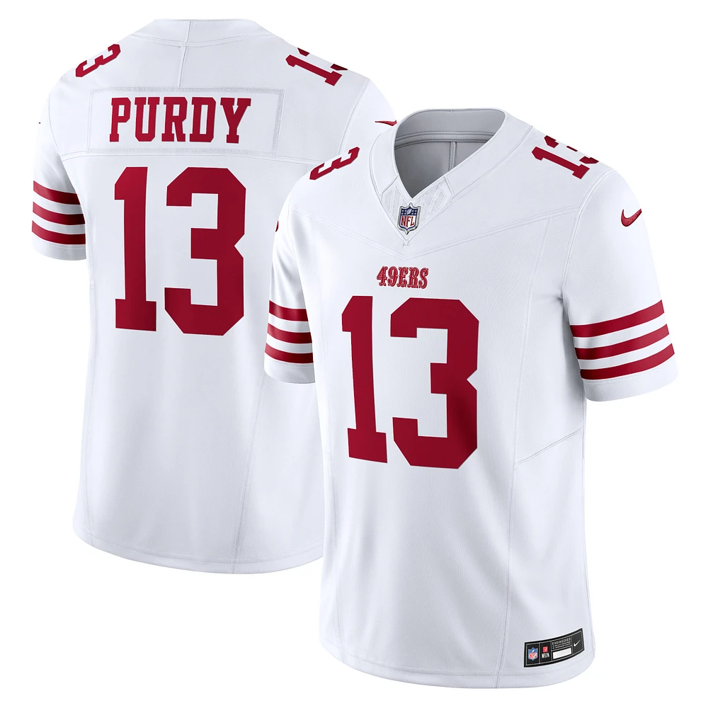 Men's Nike Brock Purdy White San Francisco 49ers Vapor F.U.S.E. Limited Jersey