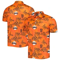 Men's Reyn Spooner Orange San Francisco Giants Cooperstown Collection Puamana Print Polo