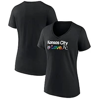 Women's Black Kansas City Royals City Pride V-Neck T-Shirt