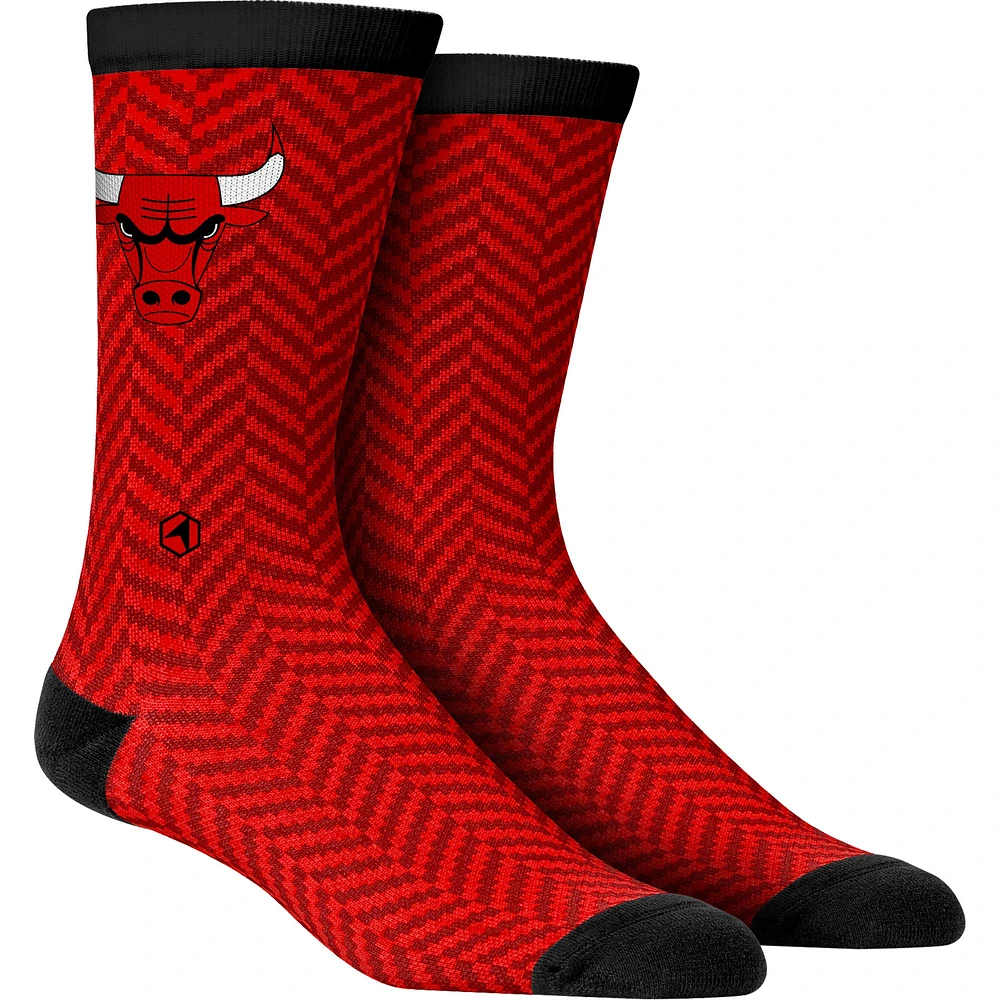 Men's Rock Em Socks Chicago Bulls Herringbone Dress Socks