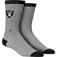 Men's Rock Em Socks Las Vegas Raiders Herringbone Dress Socks