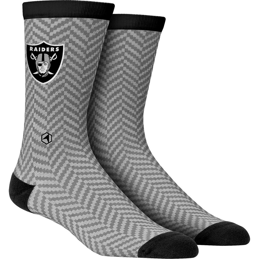 Men's Rock Em Socks Las Vegas Raiders Herringbone Dress Socks