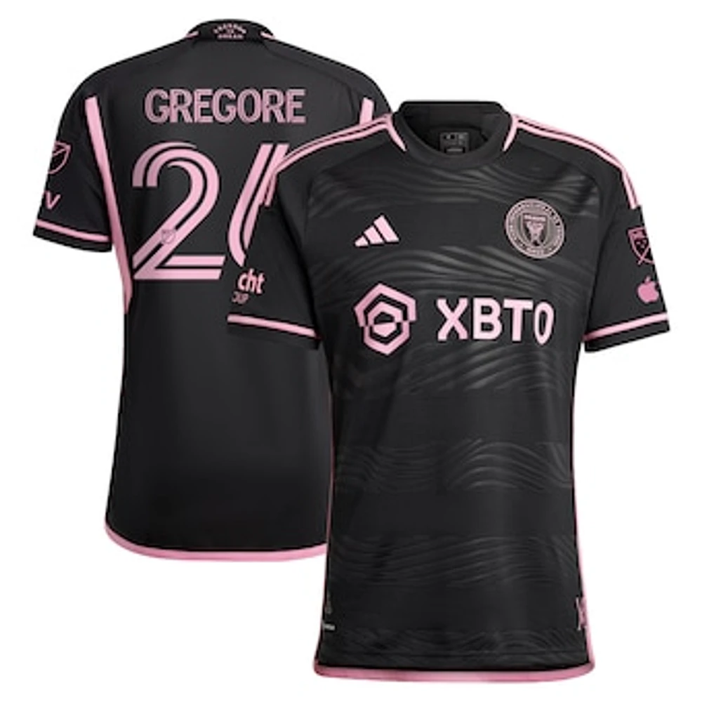 Men's adidas Gregore Black Inter Miami CF 2023 La Noche Authentic Player Jersey