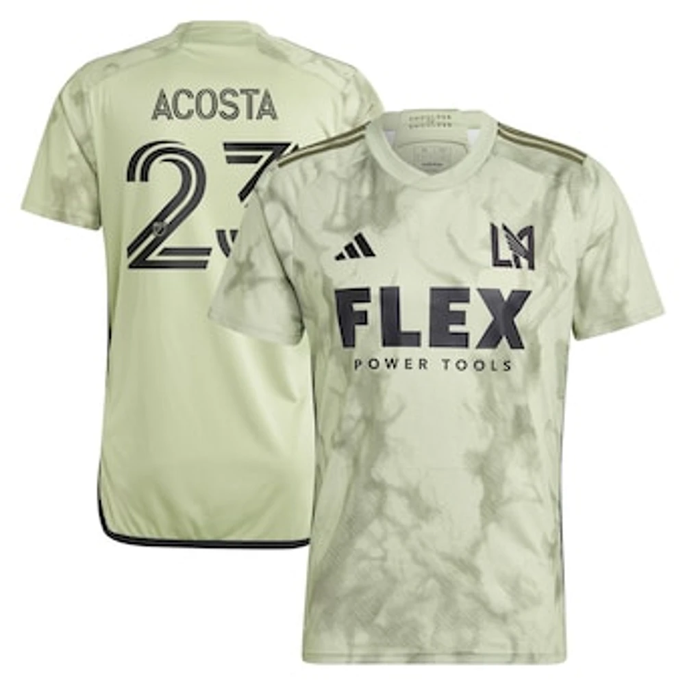 Men's adidas Kellyn Acosta Green LAFC 2023 Smokescreen Replica Player Jersey