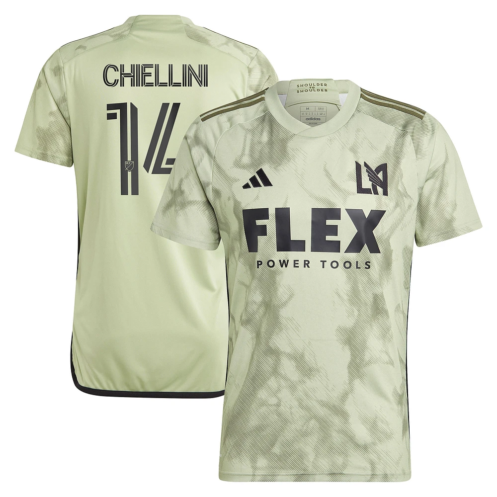 Men's adidas Giorgio Chiellini Green LAFC 2023 Smokescreen Replica Player Jersey