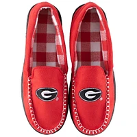 Men's ZooZatz Georgia Bulldogs Flannel Moccasin Slippers