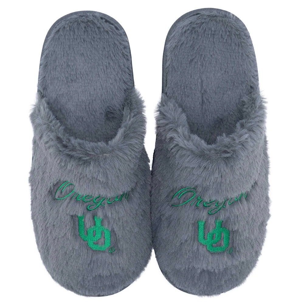 Women's ZooZatz Oregon Ducks Team Faux Fur Slippers