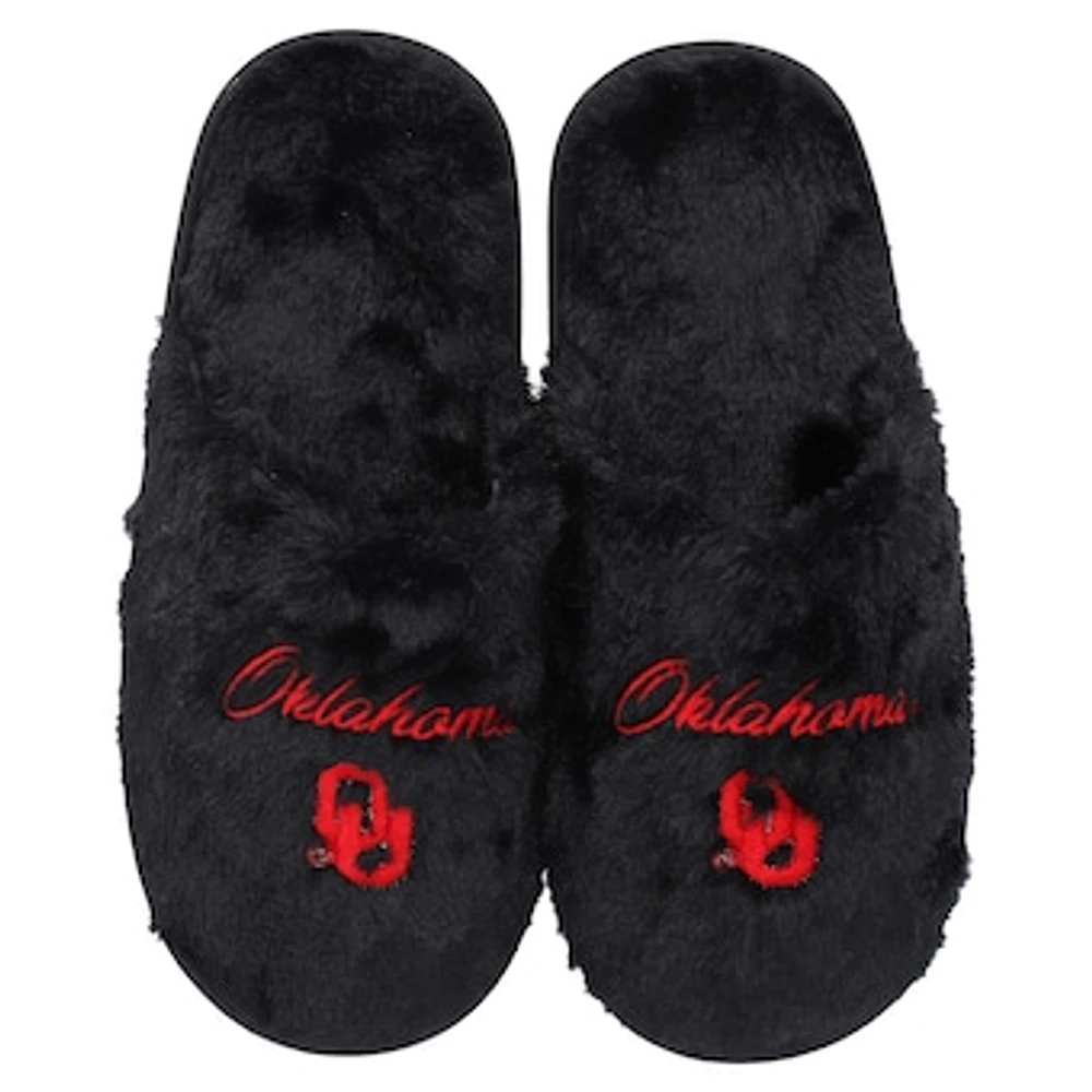 Women's ZooZatz Oklahoma Sooners Team Faux Fur Slippers