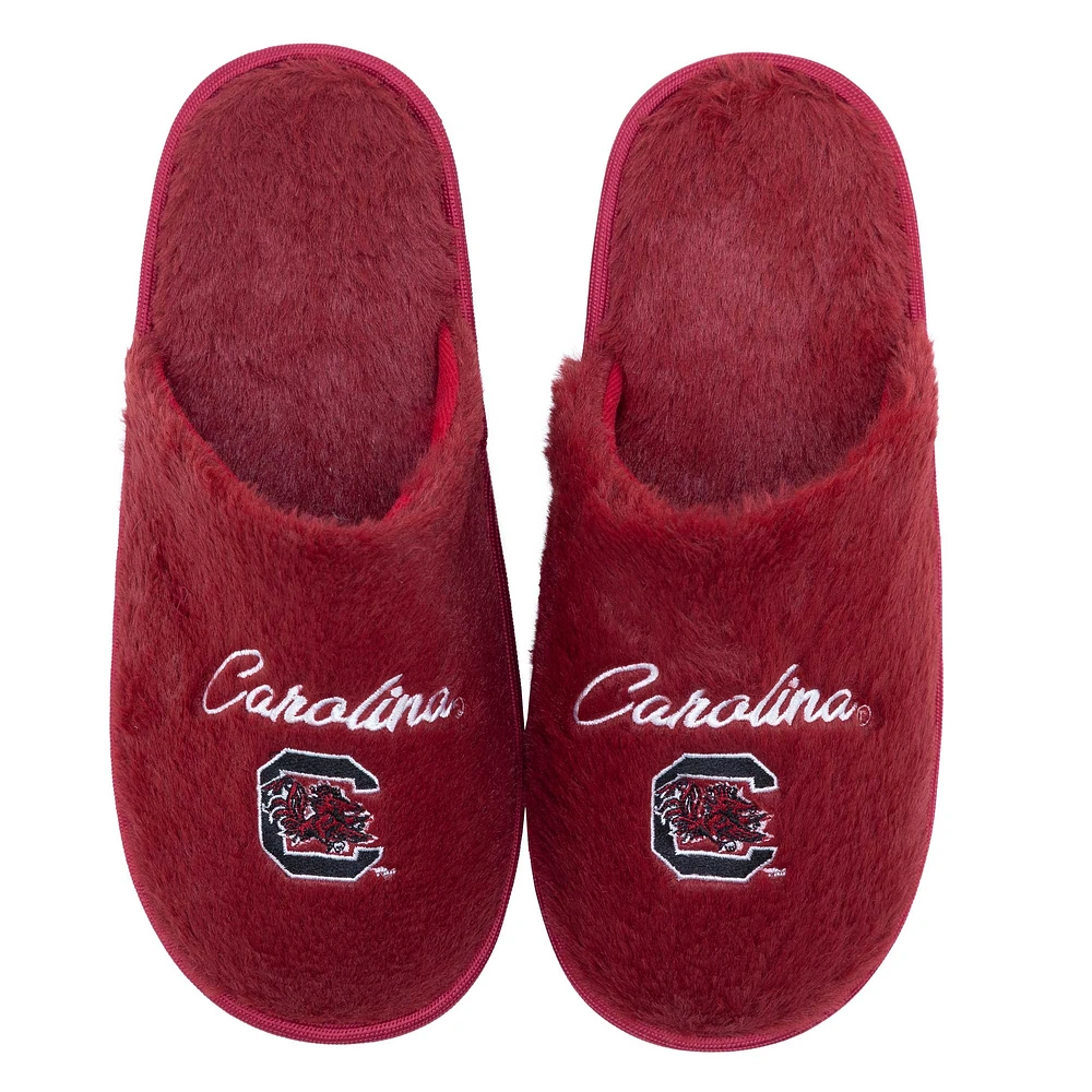 Women's ZooZatz South Carolina Gamecocks Team Faux Fur Slippers