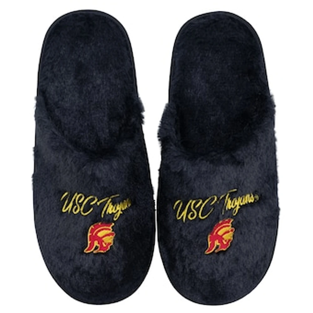 Women's ZooZatz USC Trojans Team Faux Fur Slippers