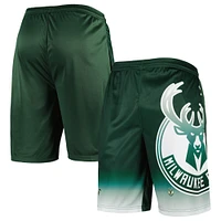 Men's Fanatics Hunter Green Milwaukee Bucks Graphic Shorts