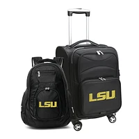 MOJO Black LSU Tigers Softside Carry-On & Backpack Set