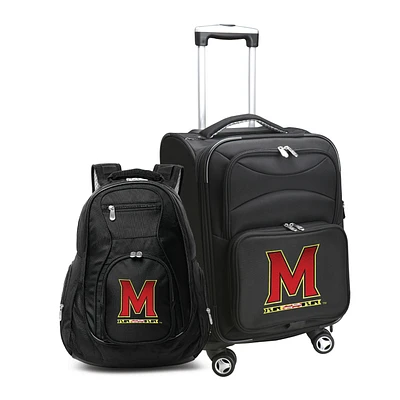 MOJO Black Maryland Terrapins Softside Carry-On & Backpack Set