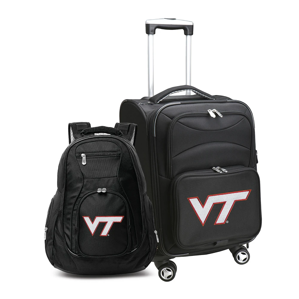 MOJO Black Virginia Tech Hokies Softside Carry-On & Backpack Set