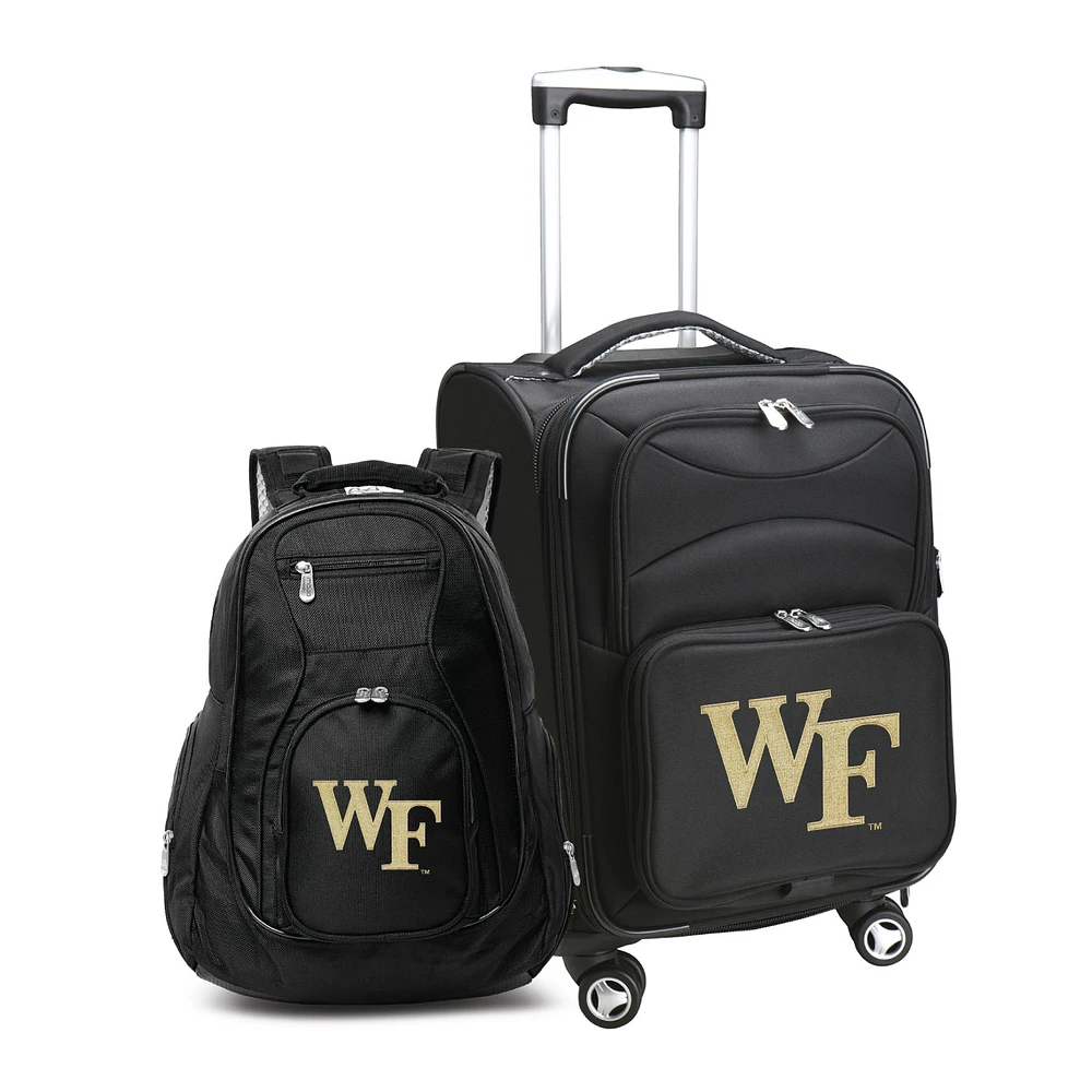 MOJO Black Wake Forest Demon Deacons Softside Carry-On & Backpack Set