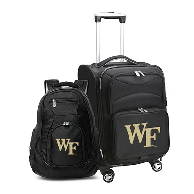MOJO Black Wake Forest Demon Deacons Softside Carry-On & Backpack Set